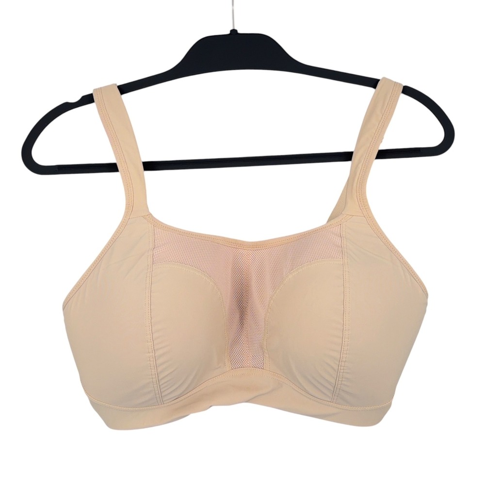 Panache 7341 Sport Women 36F Polyamide Blend Beige Sports Bra